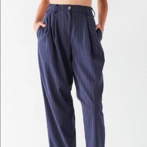 Urban Outfitters Blue & White Pinstriped Pants
